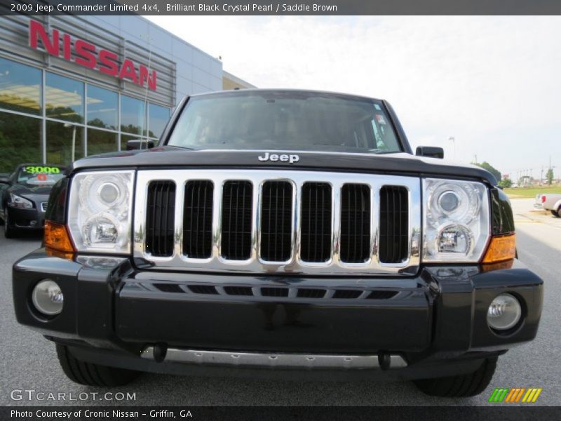Brilliant Black Crystal Pearl / Saddle Brown 2009 Jeep Commander Limited 4x4