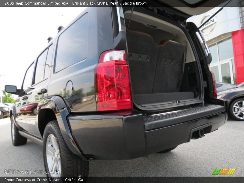 Brilliant Black Crystal Pearl / Saddle Brown 2009 Jeep Commander Limited 4x4