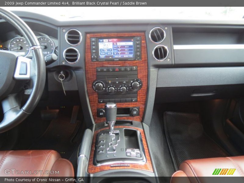 Brilliant Black Crystal Pearl / Saddle Brown 2009 Jeep Commander Limited 4x4