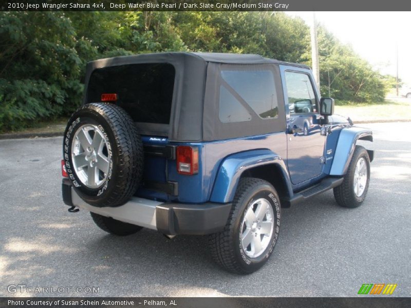 Deep Water Blue Pearl / Dark Slate Gray/Medium Slate Gray 2010 Jeep Wrangler Sahara 4x4