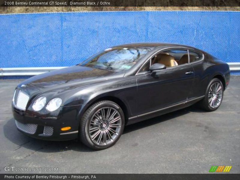 Diamond Black / Ochre 2008 Bentley Continental GT Speed