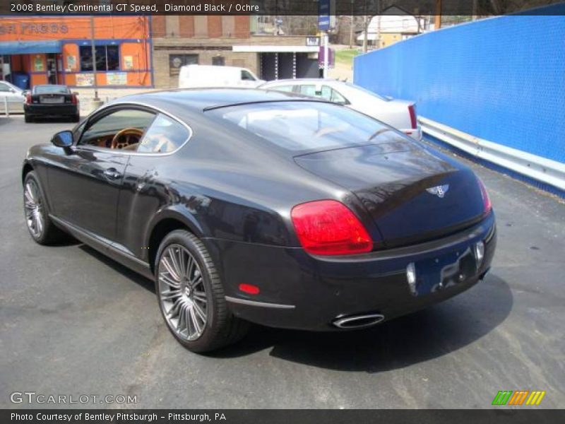 Diamond Black / Ochre 2008 Bentley Continental GT Speed