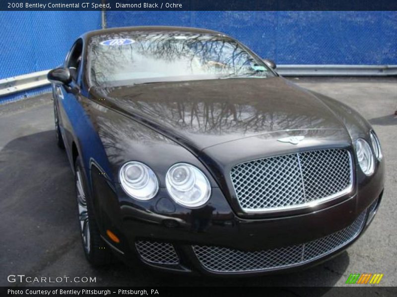 Diamond Black / Ochre 2008 Bentley Continental GT Speed