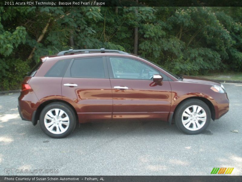 Basque Red Pearl / Taupe 2011 Acura RDX Technology