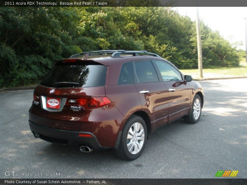 Basque Red Pearl / Taupe 2011 Acura RDX Technology