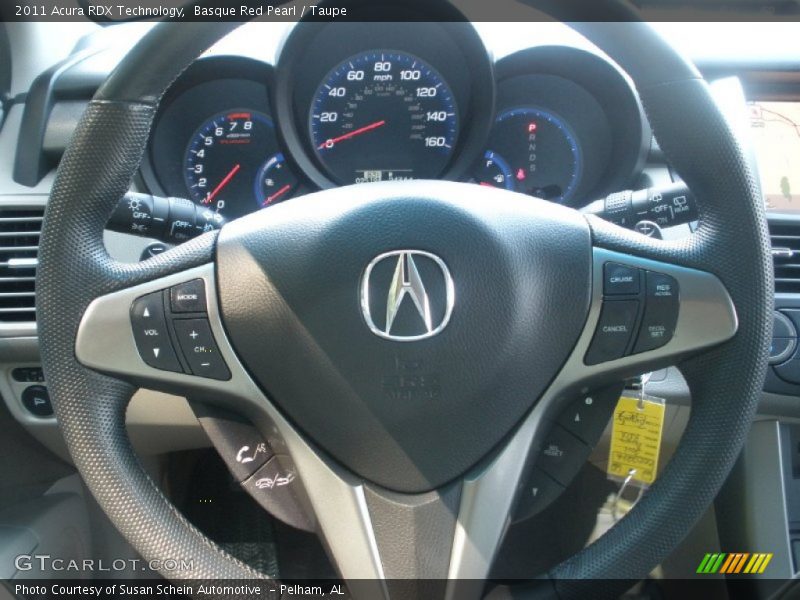 Basque Red Pearl / Taupe 2011 Acura RDX Technology