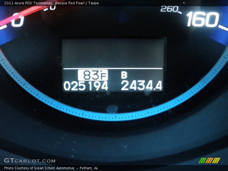 Basque Red Pearl / Taupe 2011 Acura RDX Technology