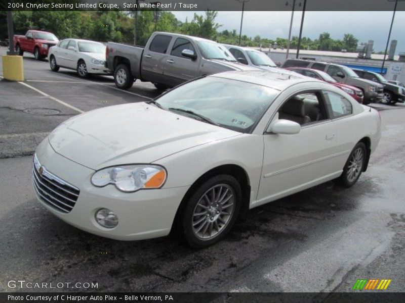 Satin White Pearl / Taupe 2004 Chrysler Sebring Limited Coupe