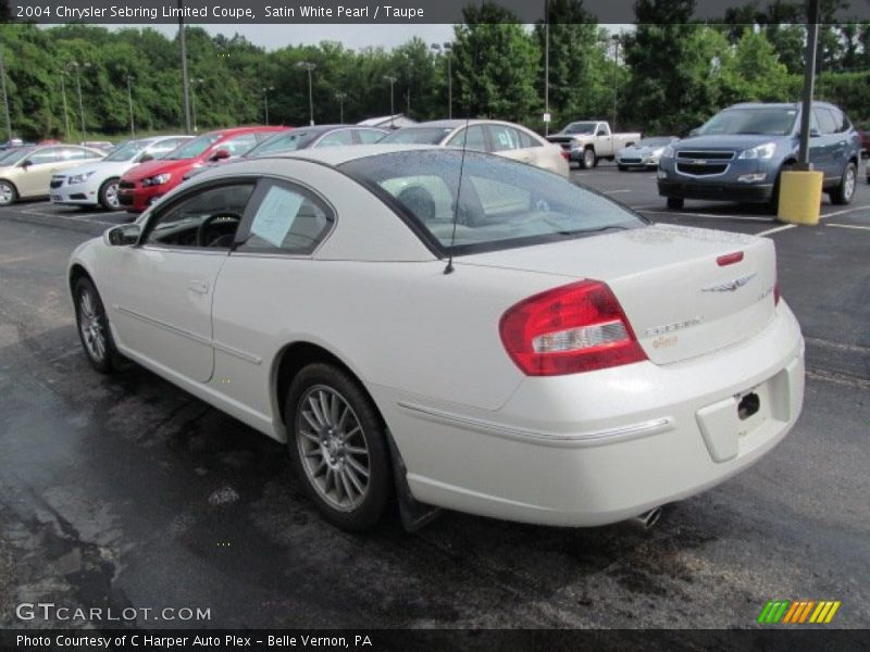 Satin White Pearl / Taupe 2004 Chrysler Sebring Limited Coupe