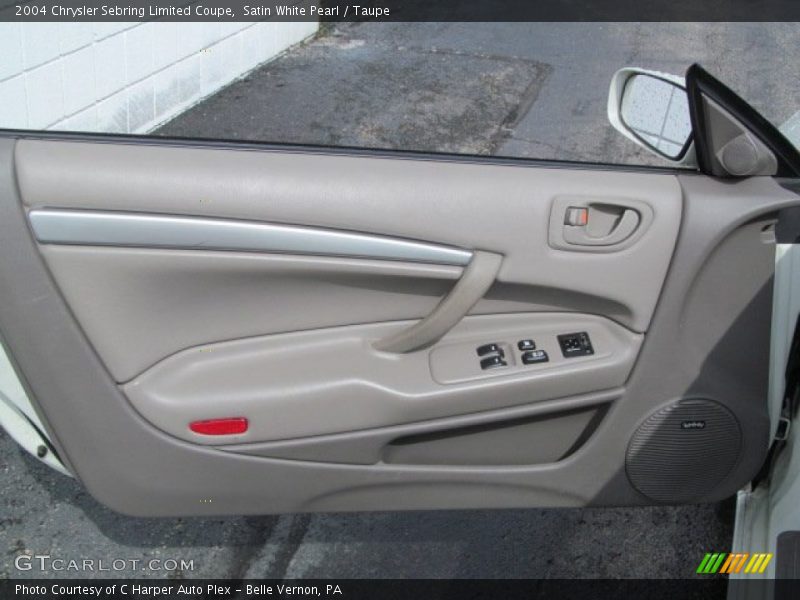 Satin White Pearl / Taupe 2004 Chrysler Sebring Limited Coupe