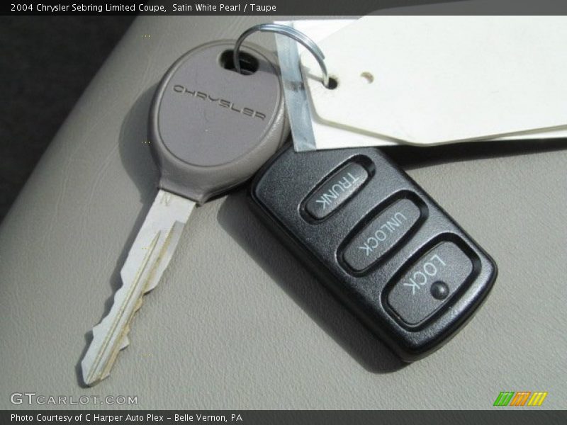 Keys of 2004 Sebring Limited Coupe