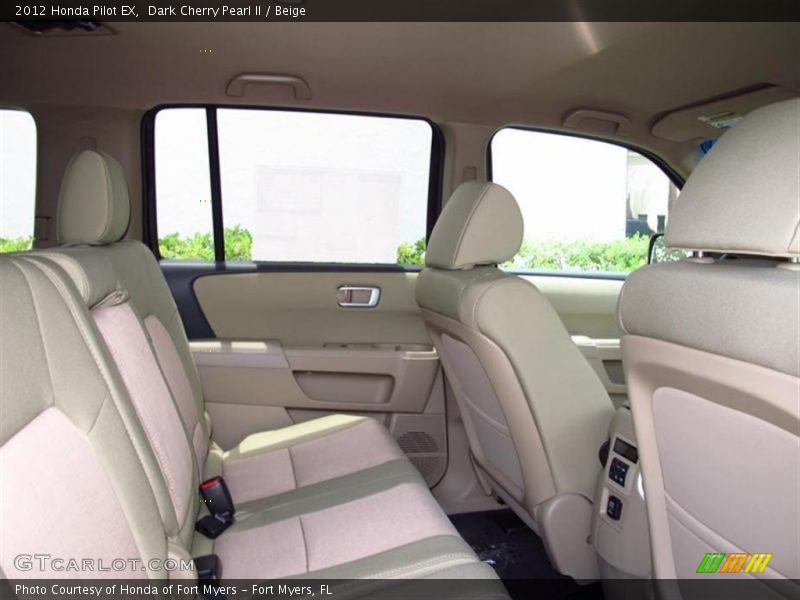 Dark Cherry Pearl II / Beige 2012 Honda Pilot EX