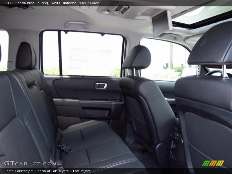 White Diamond Pearl / Black 2012 Honda Pilot Touring