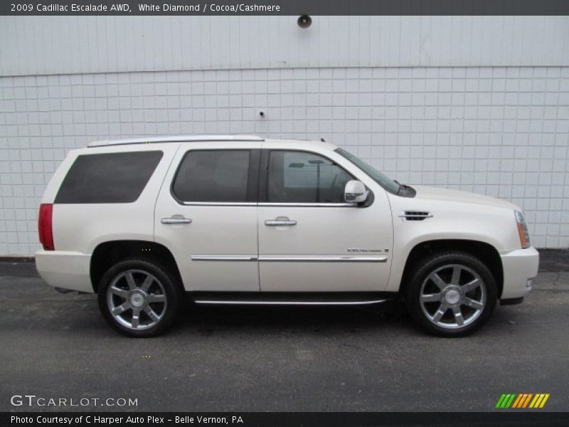 White Diamond / Cocoa/Cashmere 2009 Cadillac Escalade AWD