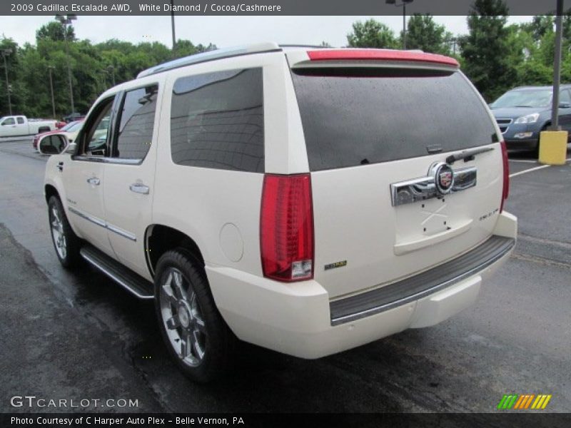 White Diamond / Cocoa/Cashmere 2009 Cadillac Escalade AWD