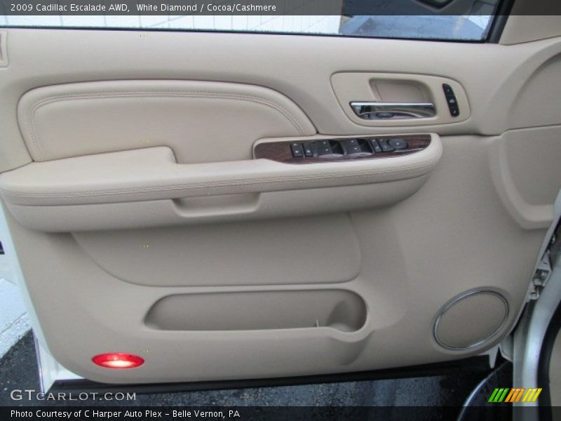 White Diamond / Cocoa/Cashmere 2009 Cadillac Escalade AWD