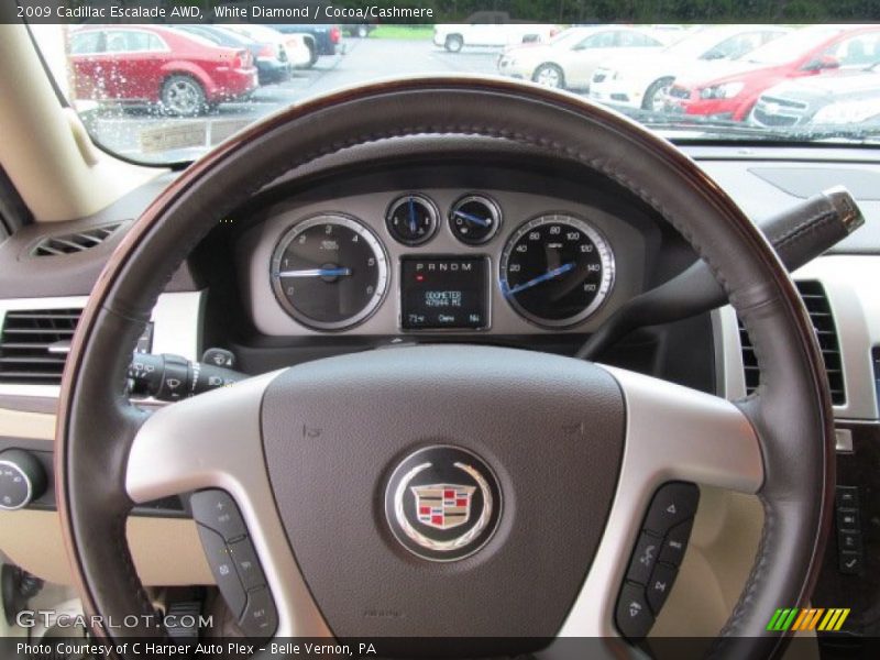 White Diamond / Cocoa/Cashmere 2009 Cadillac Escalade AWD