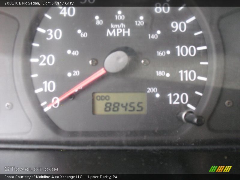 Light Silver / Gray 2001 Kia Rio Sedan