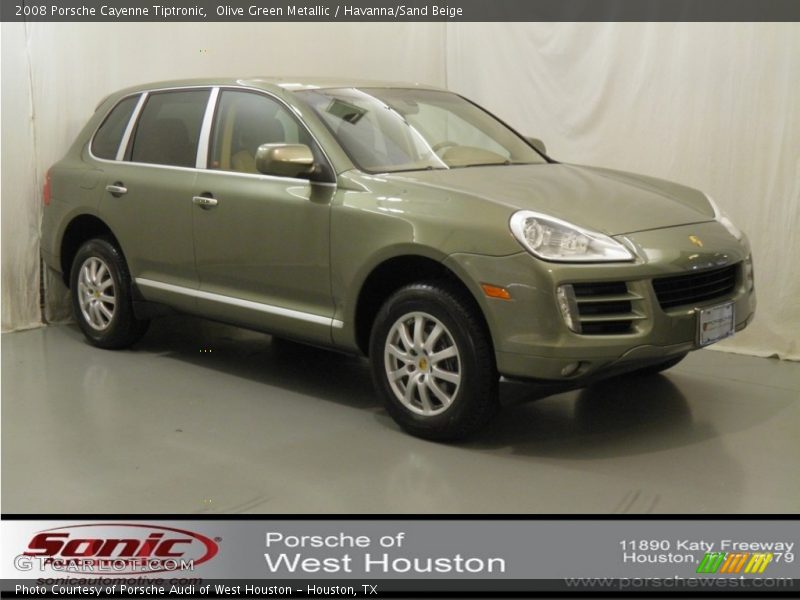 Olive Green Metallic / Havanna/Sand Beige 2008 Porsche Cayenne Tiptronic