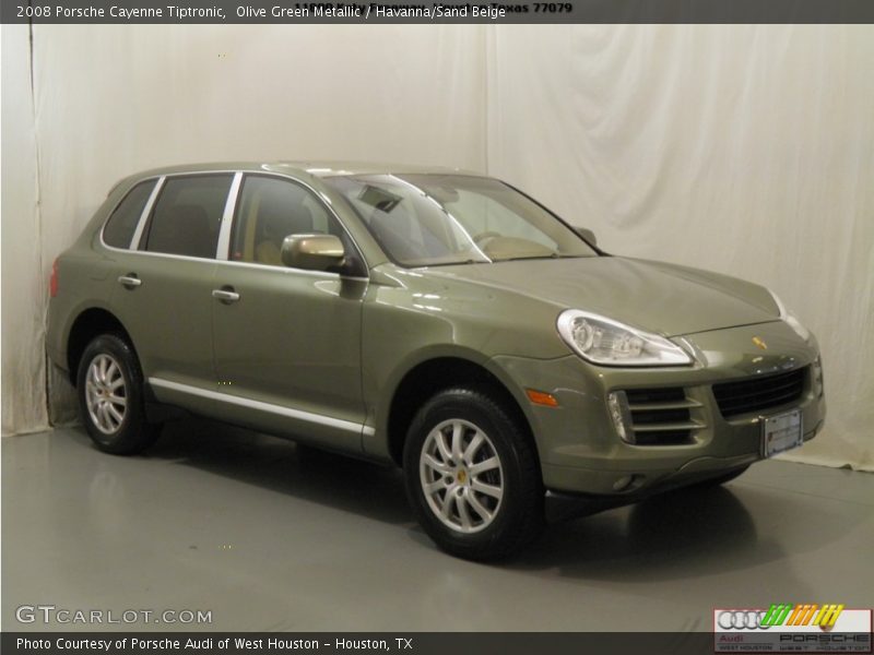 Olive Green Metallic / Havanna/Sand Beige 2008 Porsche Cayenne Tiptronic