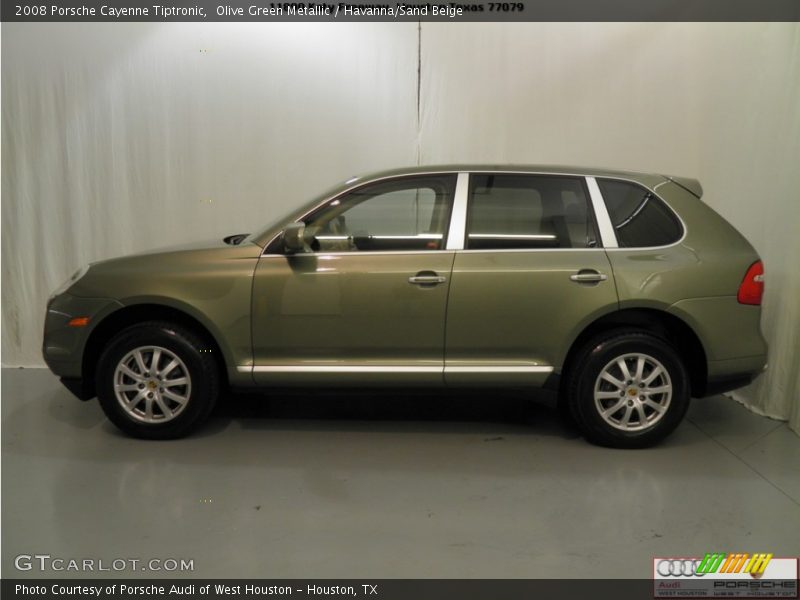 Olive Green Metallic / Havanna/Sand Beige 2008 Porsche Cayenne Tiptronic