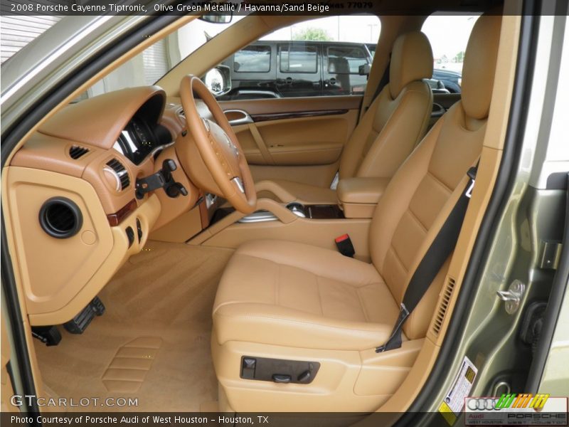 Olive Green Metallic / Havanna/Sand Beige 2008 Porsche Cayenne Tiptronic