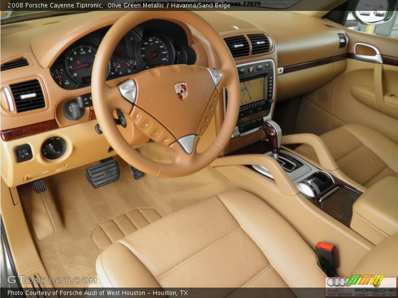 Olive Green Metallic / Havanna/Sand Beige 2008 Porsche Cayenne Tiptronic