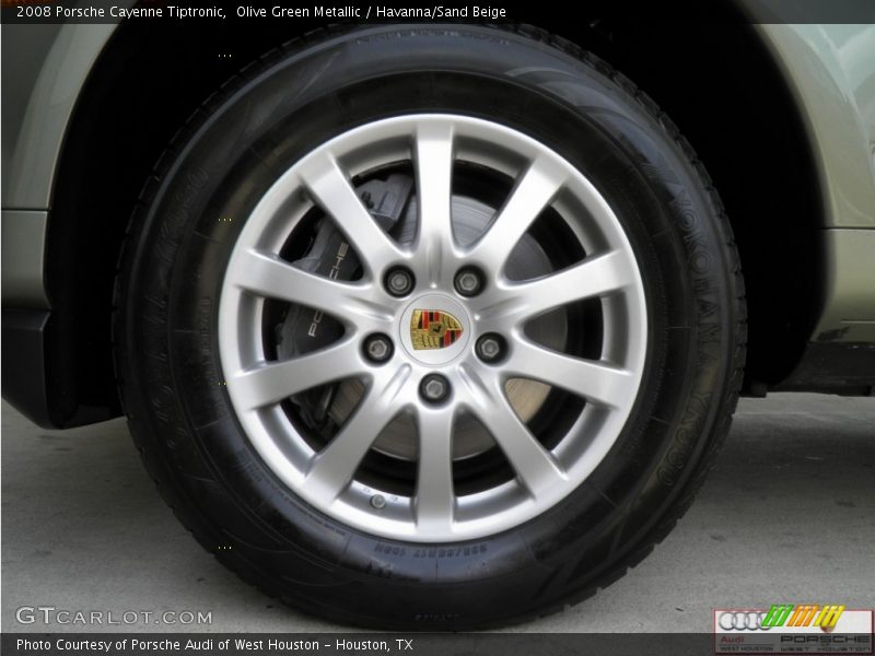 Olive Green Metallic / Havanna/Sand Beige 2008 Porsche Cayenne Tiptronic