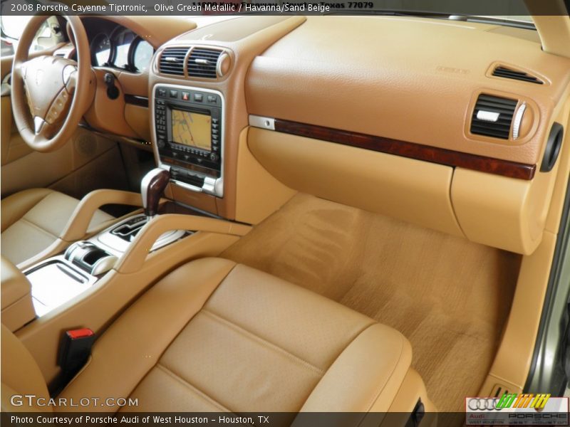 Olive Green Metallic / Havanna/Sand Beige 2008 Porsche Cayenne Tiptronic