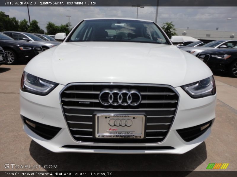 Ibis White / Black 2013 Audi A4 2.0T quattro Sedan