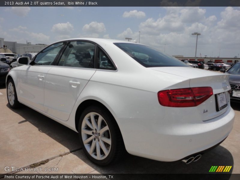 Ibis White / Black 2013 Audi A4 2.0T quattro Sedan