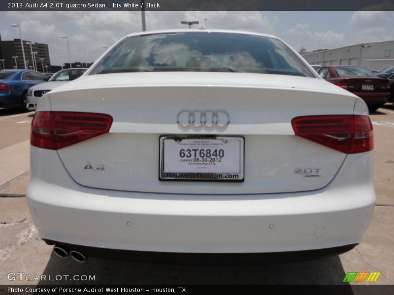 Ibis White / Black 2013 Audi A4 2.0T quattro Sedan