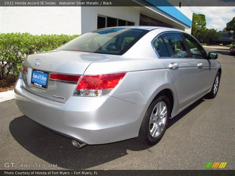 Alabaster Silver Metallic / Black 2012 Honda Accord SE Sedan