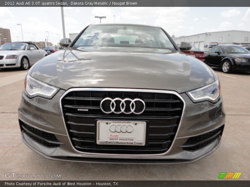 Dakota Gray Metallic / Nougat Brown 2012 Audi A6 3.0T quattro Sedan