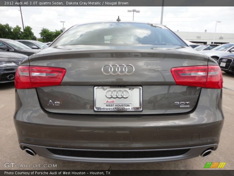Dakota Gray Metallic / Nougat Brown 2012 Audi A6 3.0T quattro Sedan