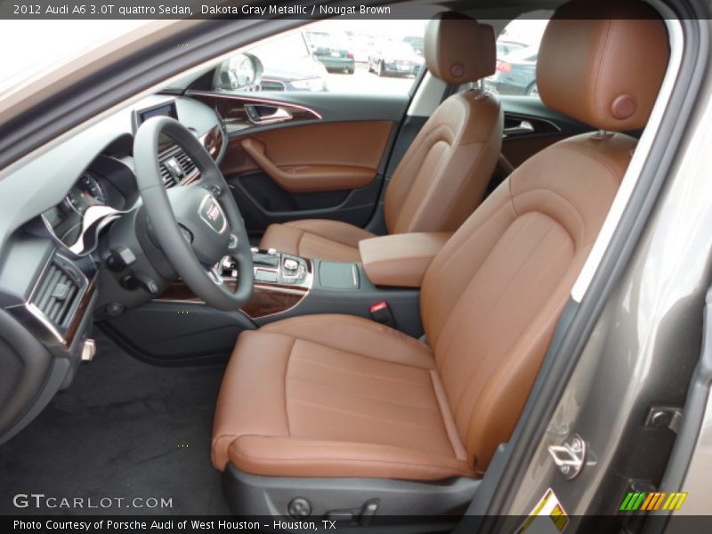 Dakota Gray Metallic / Nougat Brown 2012 Audi A6 3.0T quattro Sedan