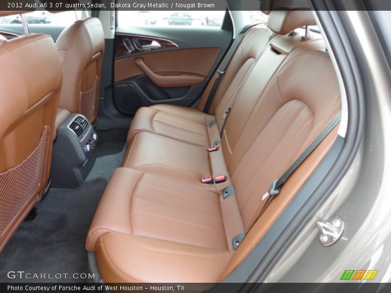 Dakota Gray Metallic / Nougat Brown 2012 Audi A6 3.0T quattro Sedan