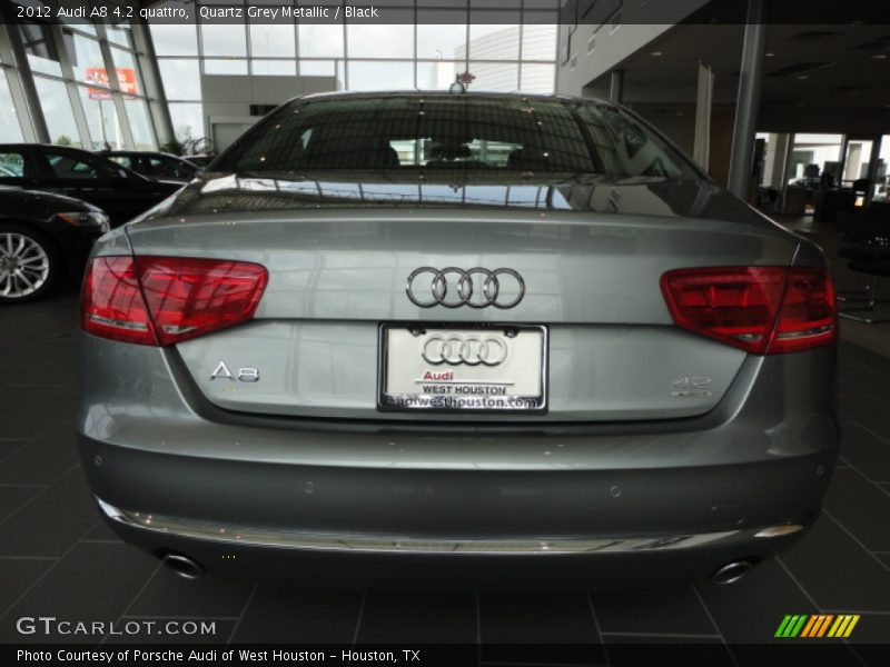 Quartz Grey Metallic / Black 2012 Audi A8 4.2 quattro