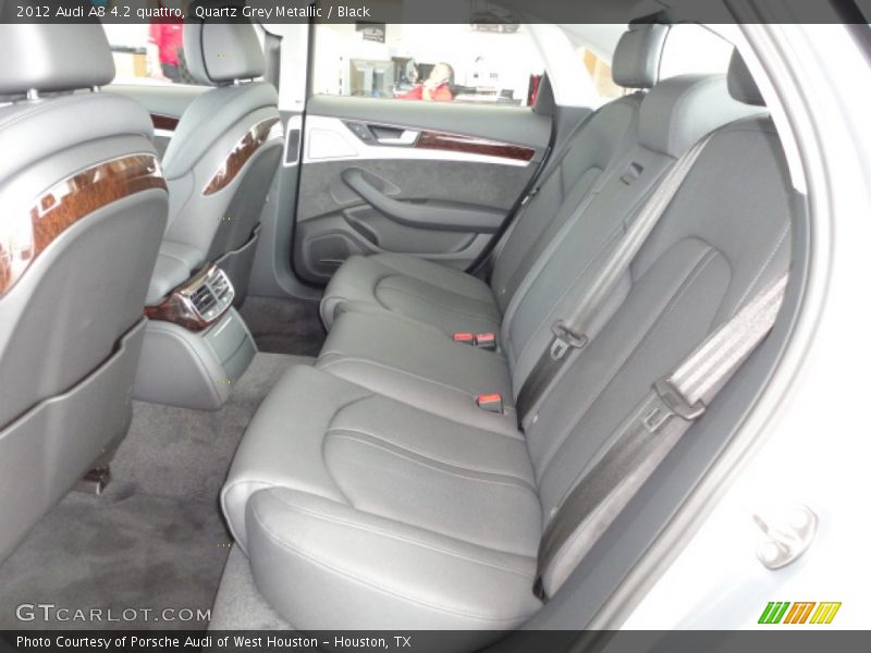 Quartz Grey Metallic / Black 2012 Audi A8 4.2 quattro