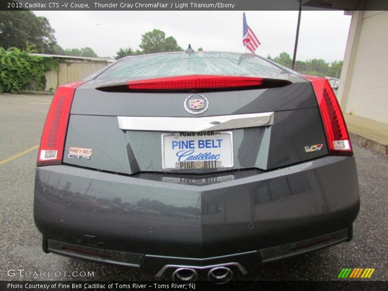 Thunder Gray ChromaFlair / Light Titanium/Ebony 2012 Cadillac CTS -V Coupe