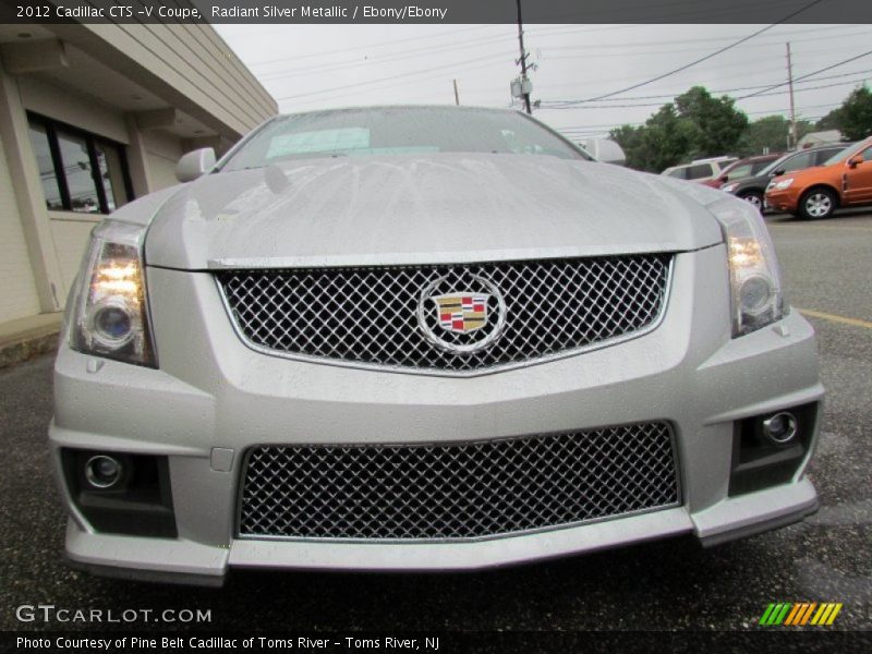Radiant Silver Metallic / Ebony/Ebony 2012 Cadillac CTS -V Coupe