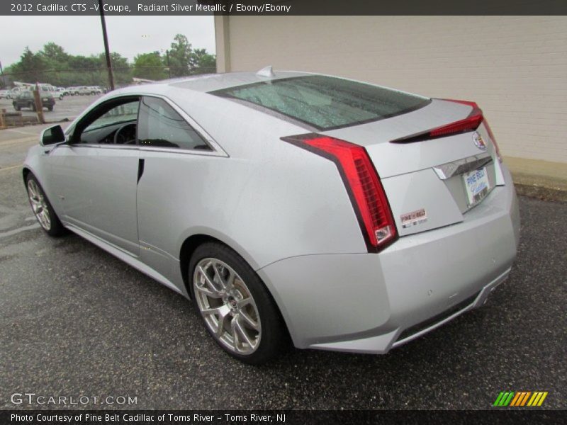 Radiant Silver Metallic / Ebony/Ebony 2012 Cadillac CTS -V Coupe