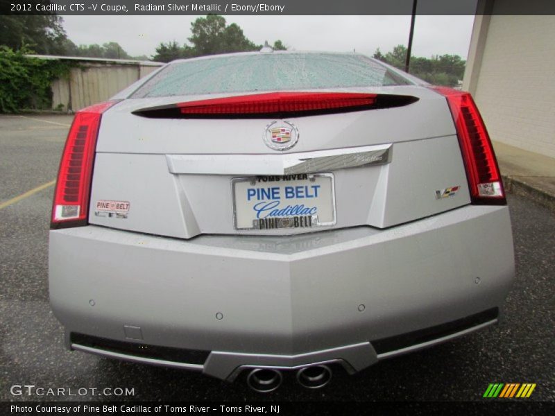 Radiant Silver Metallic / Ebony/Ebony 2012 Cadillac CTS -V Coupe