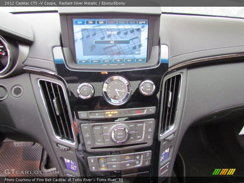 Controls of 2012 CTS -V Coupe