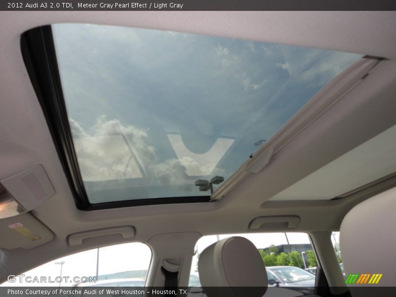 Meteor Gray Pearl Effect / Light Gray 2012 Audi A3 2.0 TDI
