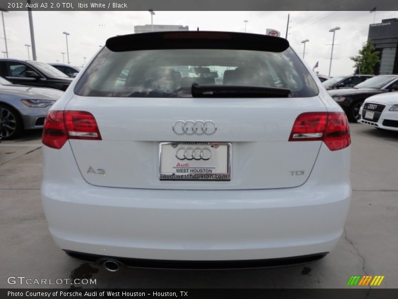 Ibis White / Black 2012 Audi A3 2.0 TDI
