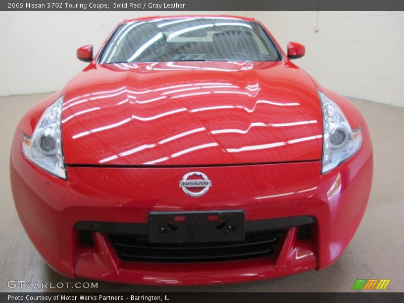Solid Red / Gray Leather 2009 Nissan 370Z Touring Coupe