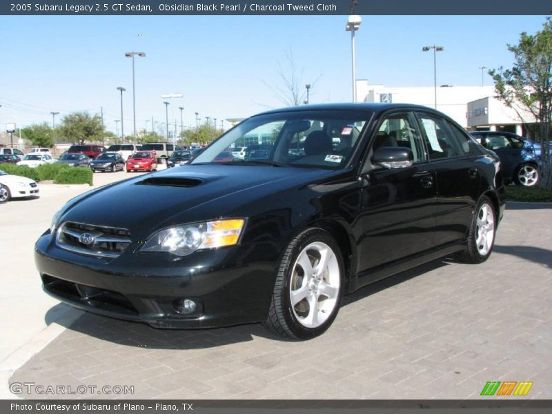 Obsidian Black Pearl / Charcoal Tweed Cloth 2005 Subaru Legacy 2.5 GT Sedan