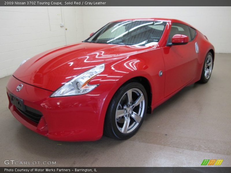 Solid Red / Gray Leather 2009 Nissan 370Z Touring Coupe