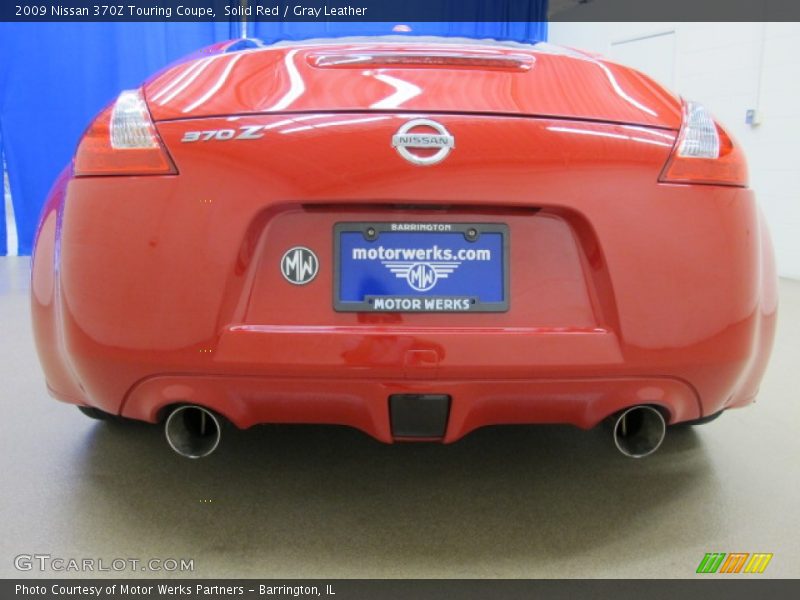 Solid Red / Gray Leather 2009 Nissan 370Z Touring Coupe